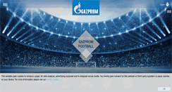 Desktop Screenshot of gazprom-football.com