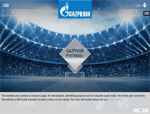 Tablet Screenshot of gazprom-football.com